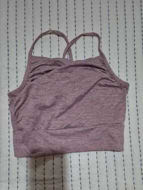 🌼4/$10 - Manduka Heather Mauve Sports Bra Top